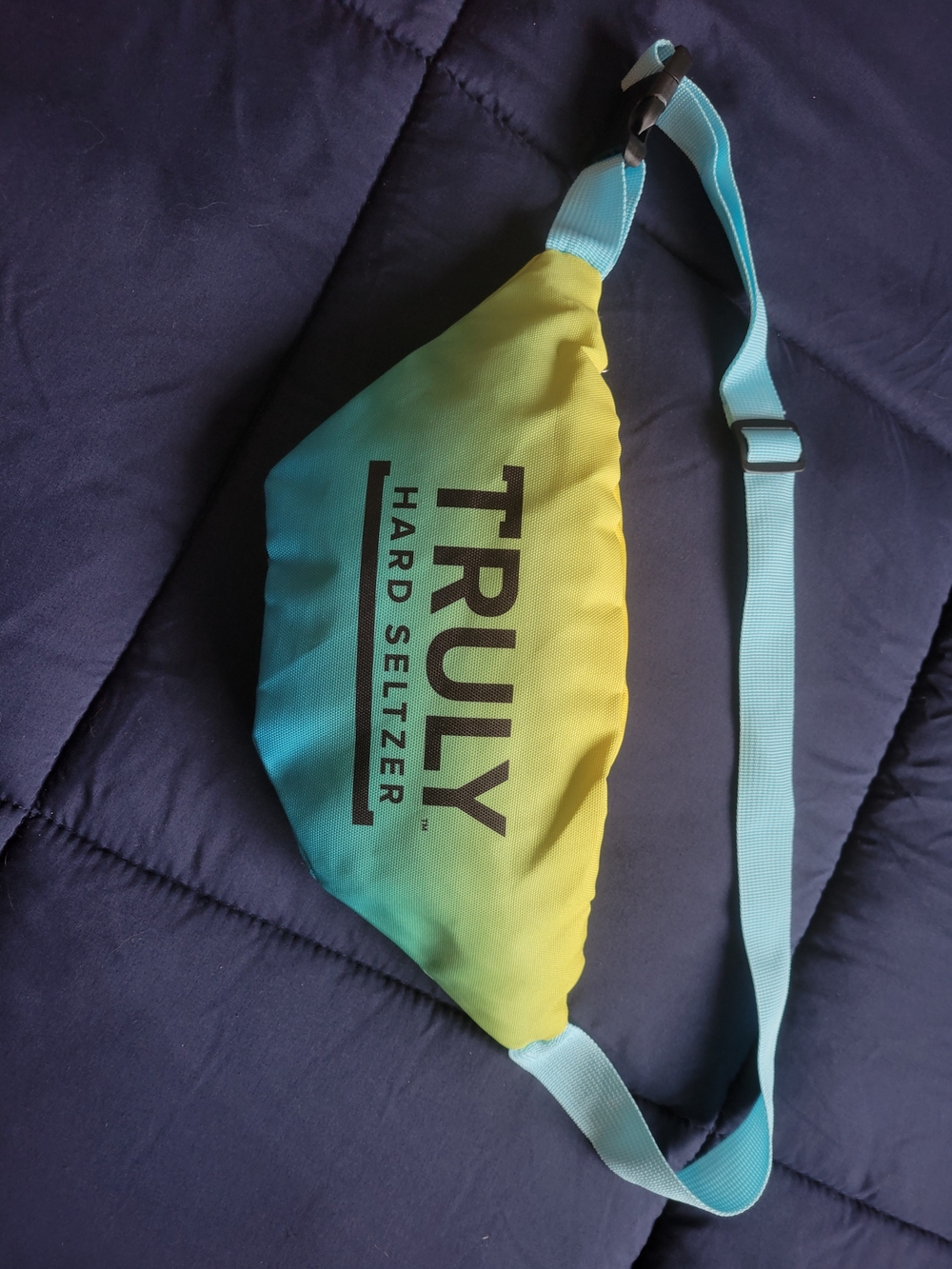 TRULY Hard Seltzer Gradient Fanny Pack - Yellow & Teal